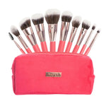 Kit Brocha X10 Rosa Terciopelo - Trendy