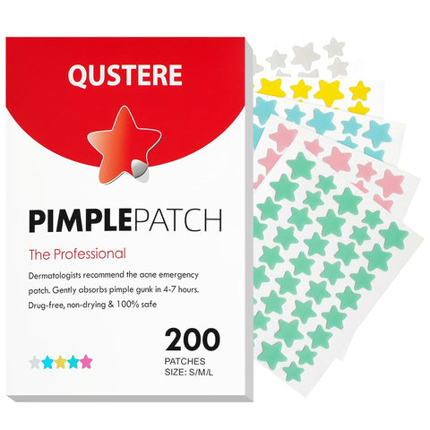 Pimple patch Qustere - Parches para el acne Qustere 200 unidades estrellas