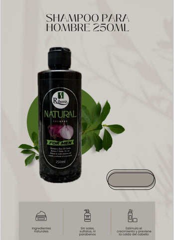 Shampoo de cebolla para hombre