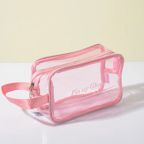 Cosmetiquera Aqua Transparente Pin Up Glow