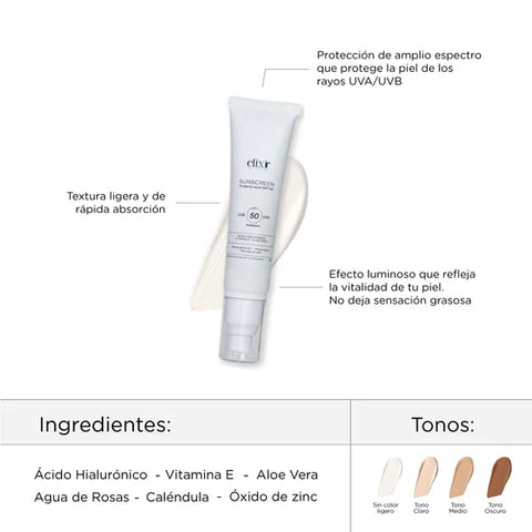 Protector Solar Anti Manchas con Color Elixir By La Maga