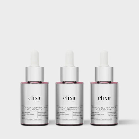Kit X3 Tónico Iluminador Aclarante Elixir (Nueva Imagen)