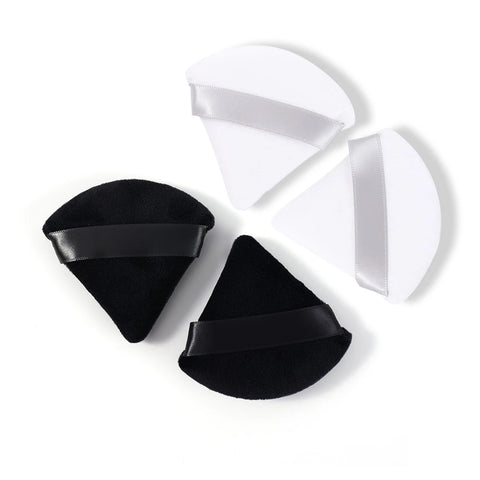 Borla Triangular Blanca/Negra