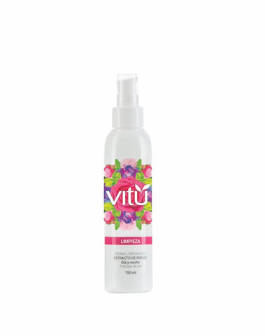 Crema Limpiadora Vitú con extracto de rosas