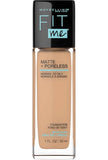 Base Fit Me Maybelline Mate Y Sin Poros (Envase De Vidrio)