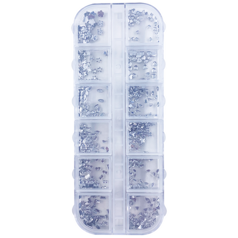 Set piedritas y formas decorativas x 12 Atenea